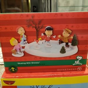 Department 56 Peanuts "Skating With Snoopy"